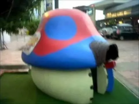 Casitas para niños, casa papa pitufo (SMURFS HOUSE) Casita para ...