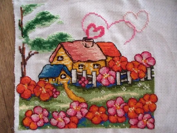 Casitas en Punto de Cruz by MelonPai on DeviantArt