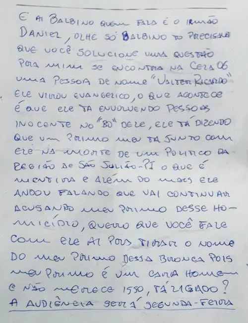 Caso Emídio Reis: Preso muda versão ao receber carta ameaçadora em ... Caso Emídio Reis: Preso muda versão ao receber carta ameaçadora em ...