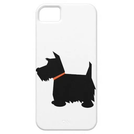 Caso del iphone 5 de la silueta del perro de Terri iPhone 5 Case ...