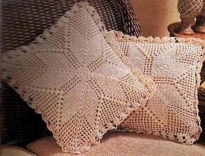Casos y Cosas de Mi Casa": Cojines tejidos a ganchillo o crochet. Casos y Cosas de Mi Casa": Cojines tejidos a ganchillo o crochet.