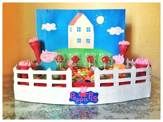 El Castillo de Azúcar: Tarta chuches "Peppa Pig"