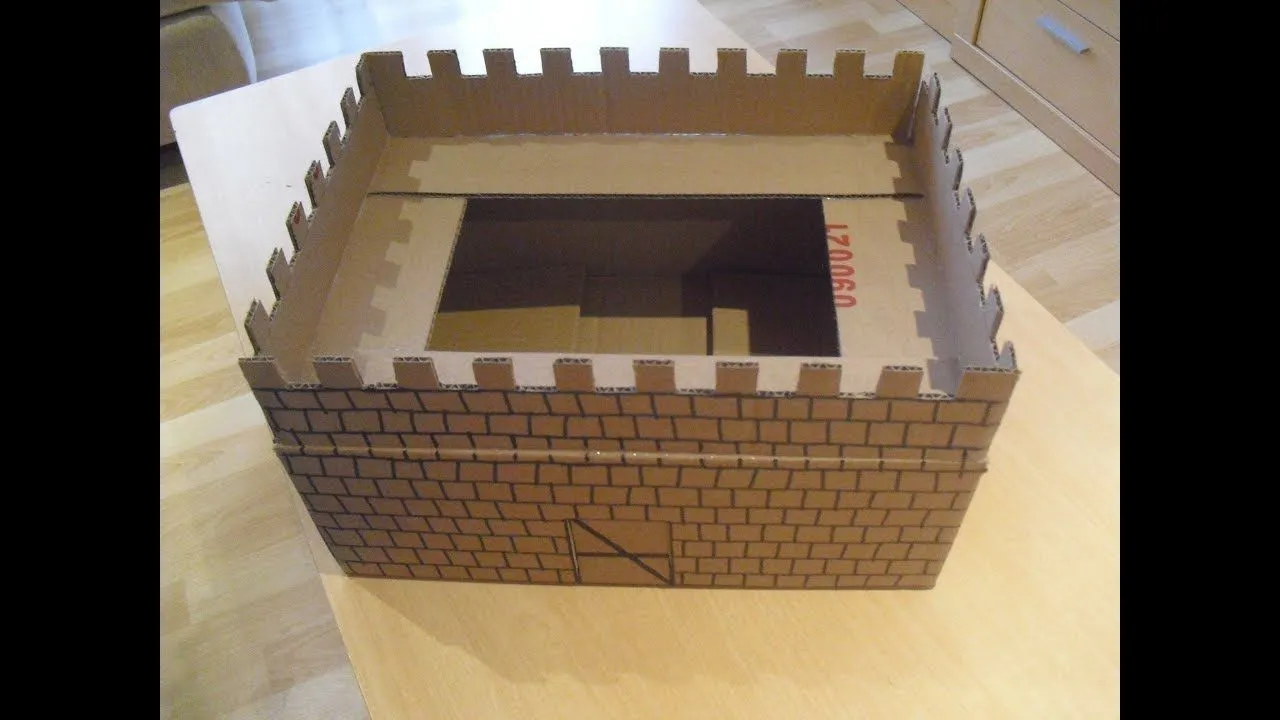 Cómo hacer un castillo con cajas de cartón. Fácil en 5 pasos
