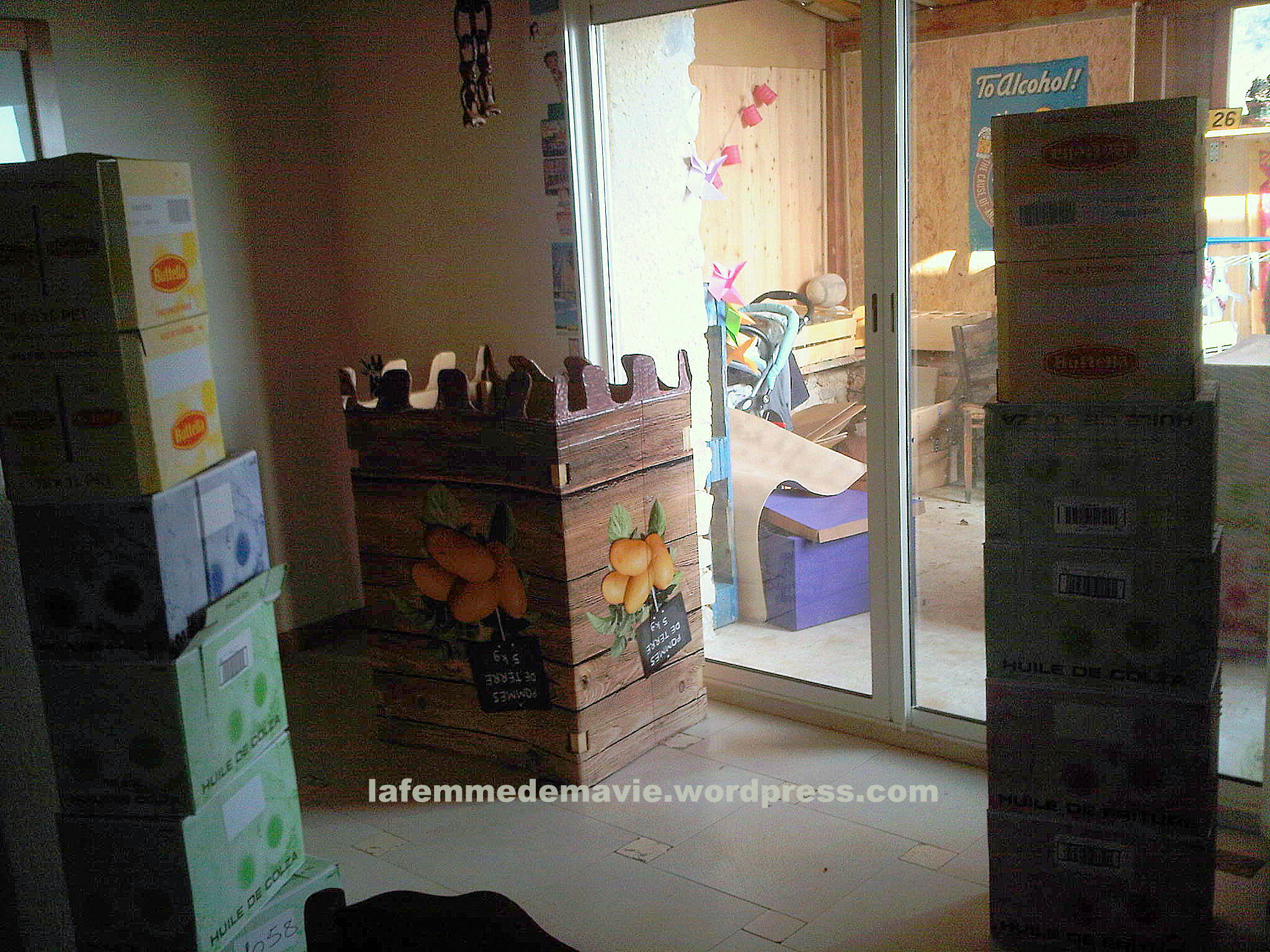 Como hacer un castillo en carton | Mamamusu