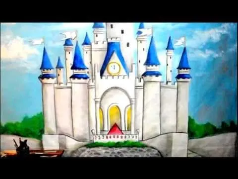 Castillo Cenicienta Dibujo Mural - YouTube
