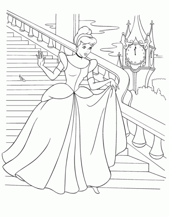 Dibujo de Escapando del castillo para colorear. Dibujos infantiles ...