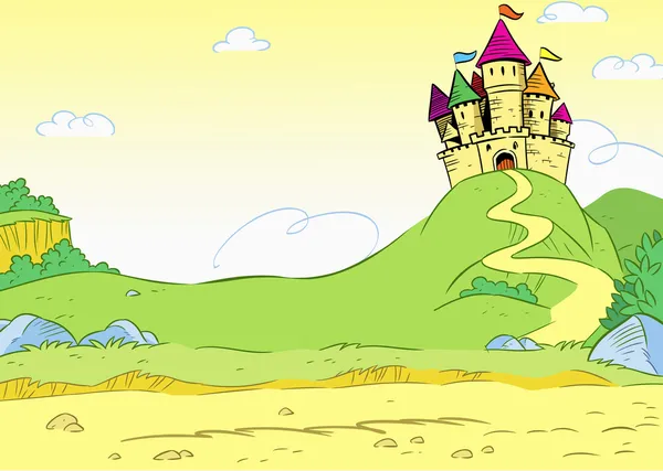 Castillo de dibujos animados — Vector stock © Verzhy #27081643