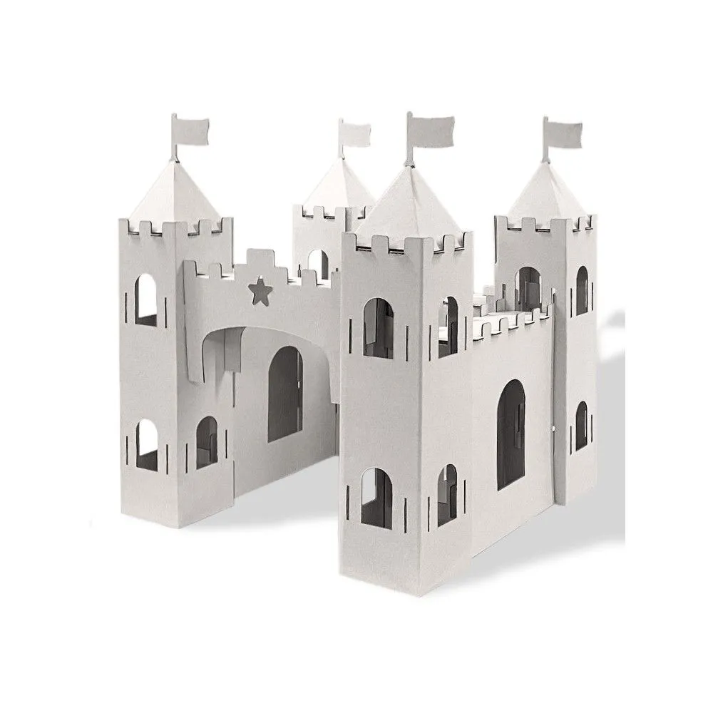 Castillo de juguete con 4 torres | Mundo Cartón