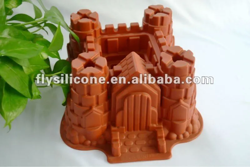 Castillo molde de pastel de silicona para el cumpleaños y ... Castillo molde de pastel de silicona para el cumpleaños y ...