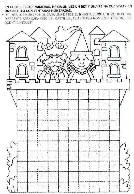 Castillo numerico del 0 al 100 para imprimir - Imagui Castillo numerico del 0 al 100 para imprimir - Imagui