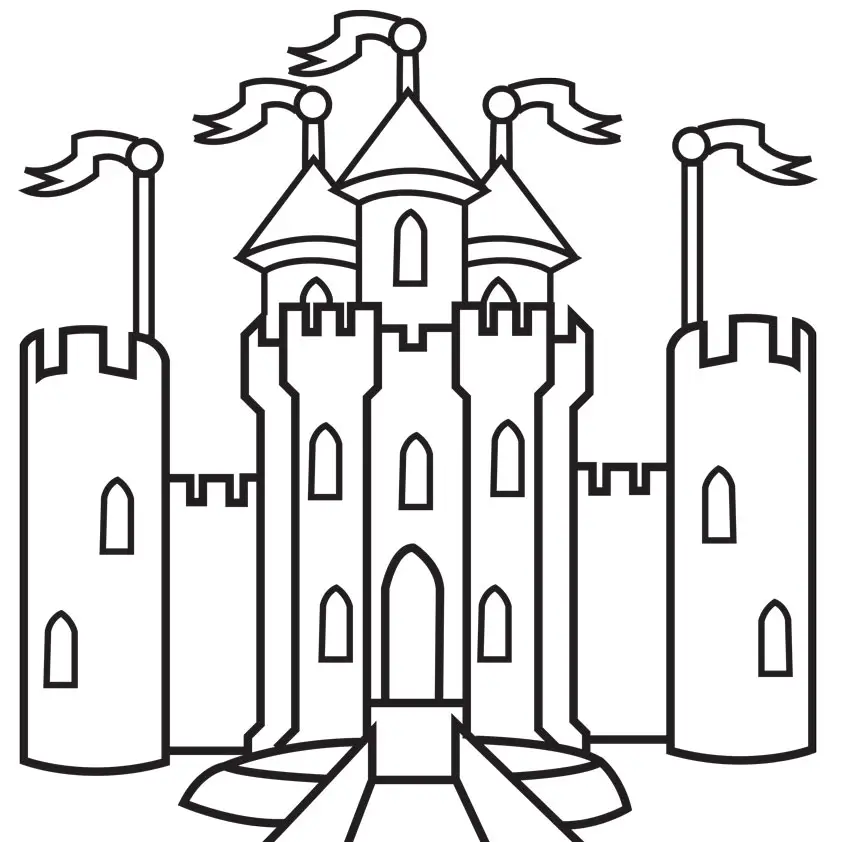 Castillos para colorear