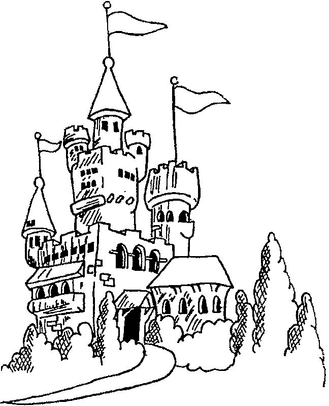 castillo princesa Colouring Pages
