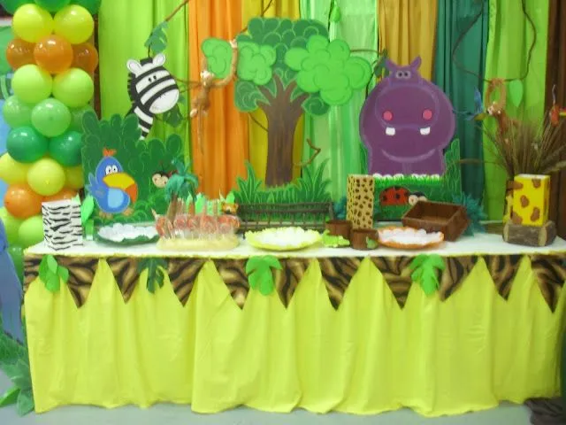 Decoración para fiesta SAFARI - Imagui
