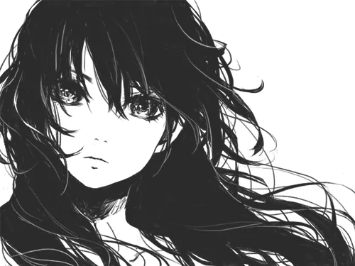 Manga anime angeles blanco y negro - Imagui