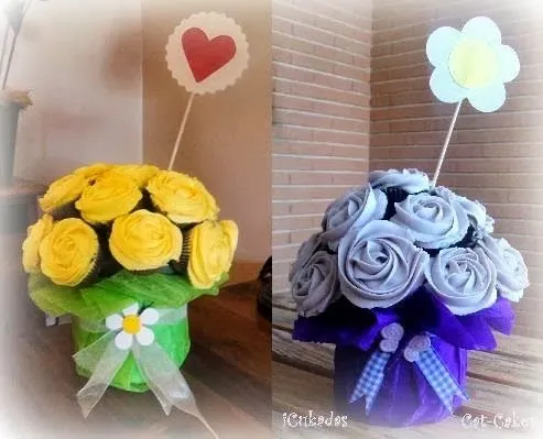 Cat-Cakes cck: RAMOS DE ROSAS DE CUPCAKES