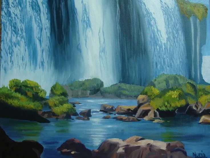 Cataratas de Iguazú en óleo | Dibujos | Pinterest