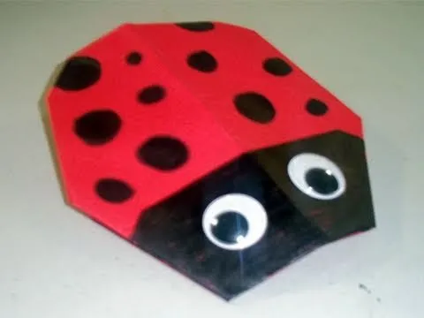 Cómo hacer una catarina de papel - manu-gami - YouTube Cómo hacer una catarina de papel - manu-gami - YouTube
