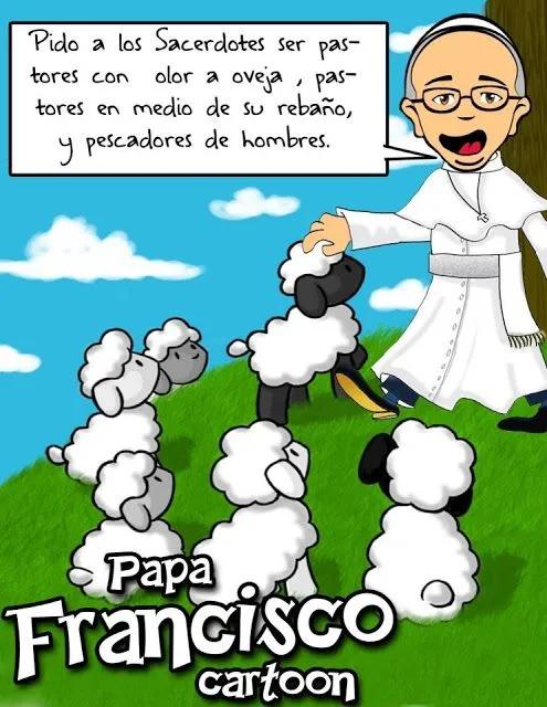 La Catequesis: Cartoons del Papa Francisco con mensajes para ...