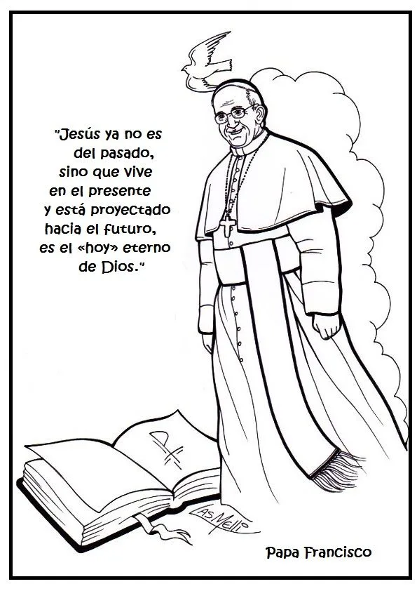 La Catequesis: Colorea el mensaje del Papa Francisco La Catequesis: Colorea el mensaje del Papa Francisco