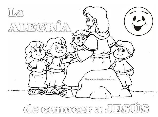 La Catequesis (El blog de Sandra): Dibujos para colorear Jesús con ...