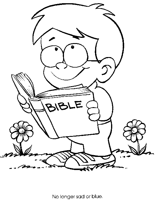 Una biblia abierta para colorear - Imagui