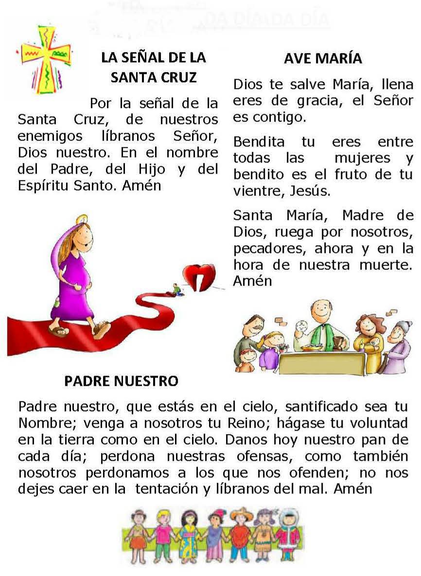 CATEQUESIS: ORACIONES PARA CADA DÍA