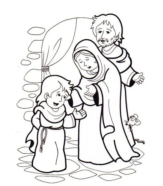 Blog para una Navidad Feliz: Colorea la Infancia de Jesús