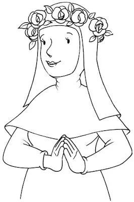 Cuentos de Don Coco: SANTA ROSA DE LIMA PARA COLOREAR - ESCOLARES ...