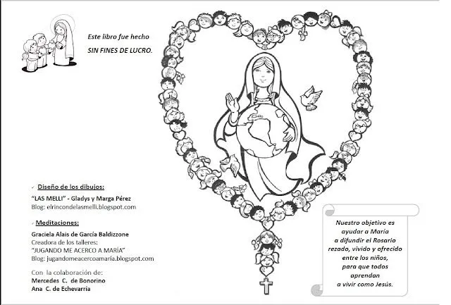 La Catequesis: Recursos Catequesis Santo Rosario para Colorear ...