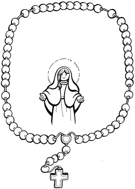 La Catequesis: Recursos Catequesis Santo Rosario para Colorear ...