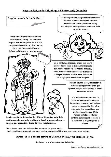 La Catequesis: Recursos Catequesis Nuestra Señora de Chiquinquirá