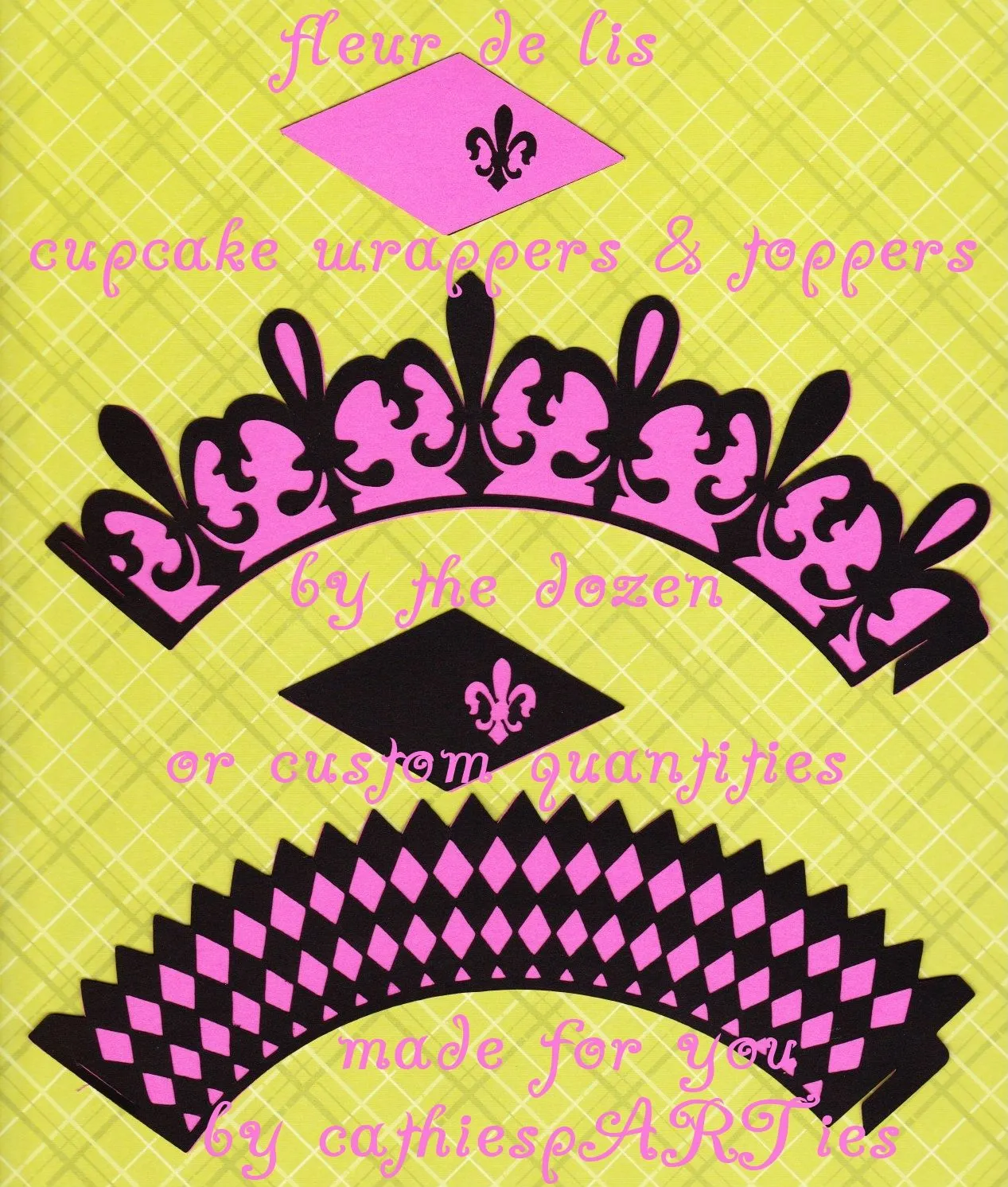 cathies pARTies: FLEUR DE LIS - Cupcake wrappers & toppers cathies pARTies: FLEUR DE LIS - Cupcake wrappers & toppers
