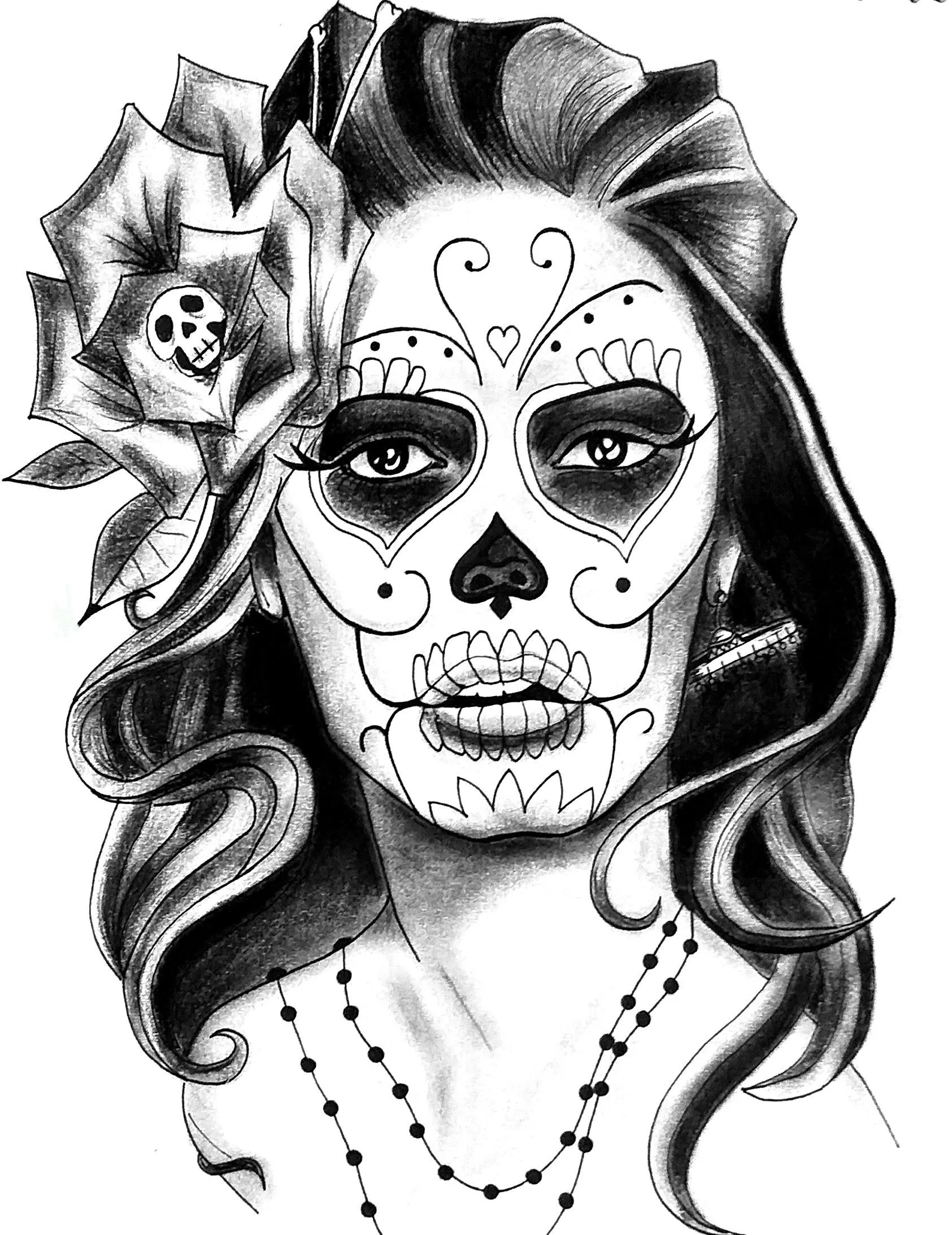 Catrina , Carboncillo, Dibujos, comprar arte original