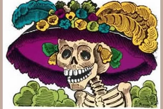 La Catrina Color Note Card