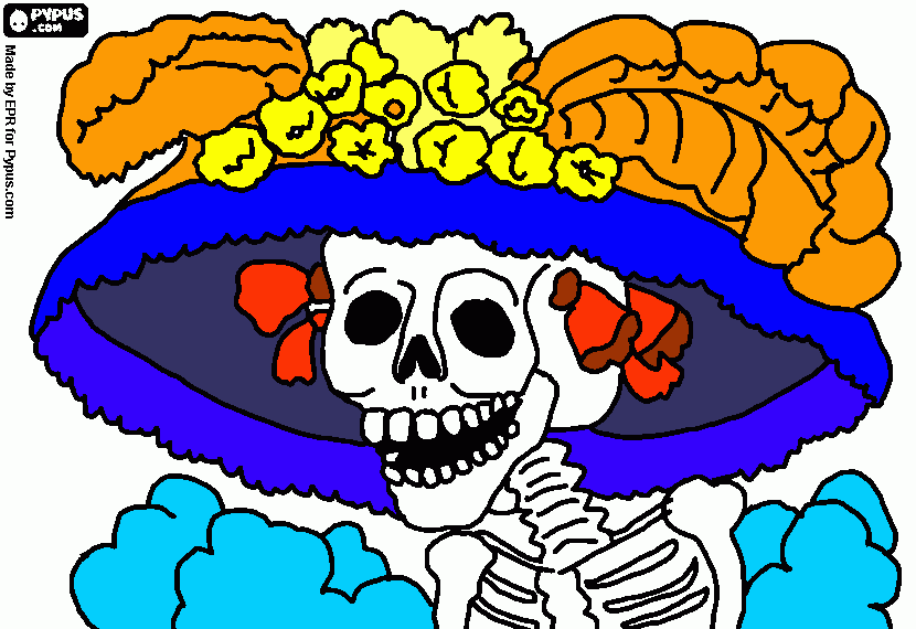 catrina para colorear, catrina para imprimir catrina para colorear, catrina para imprimir