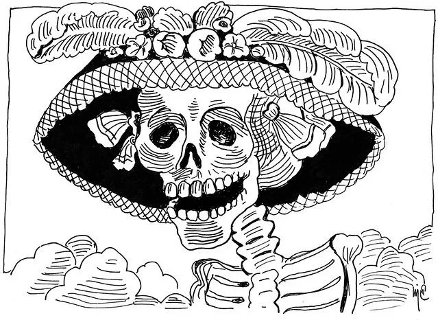 Dibujos de la catrina - Imagui