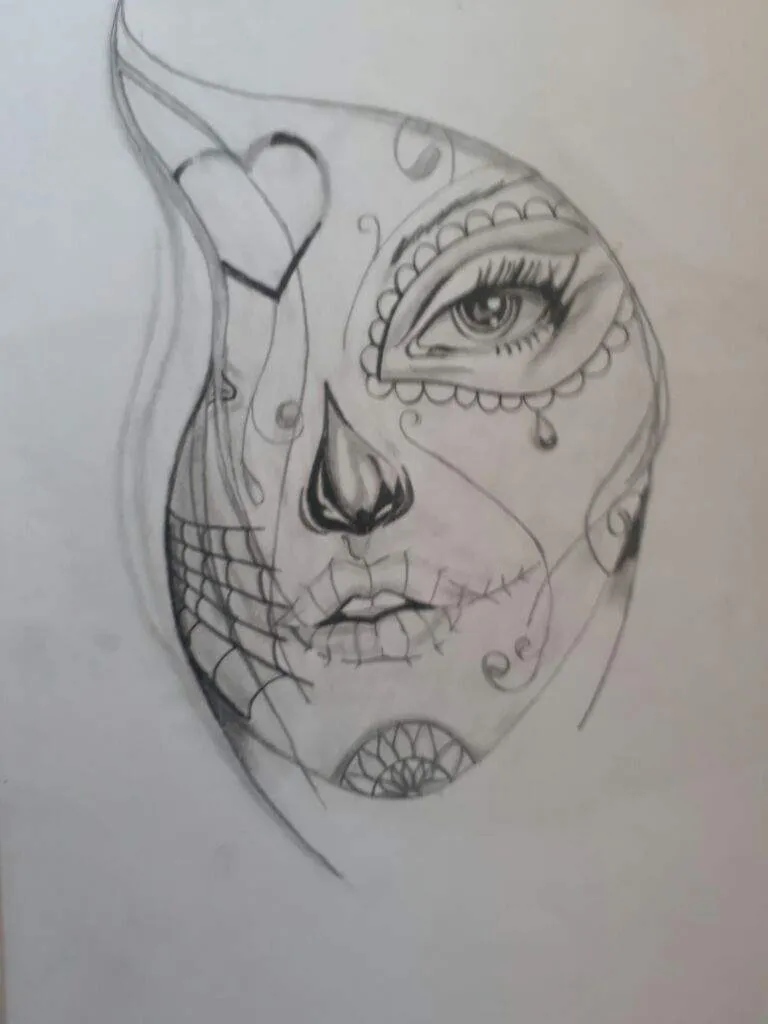Catrina (dibujo a lapiz) | DibujArte Amino