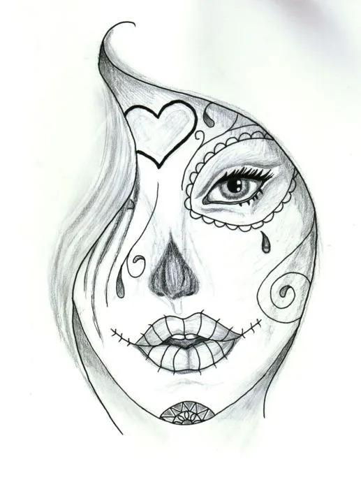 Catrina, Dibujo por Valentine Fasquel | Artmajeur Catrina, Dibujo por Valentine Fasquel | Artmajeur