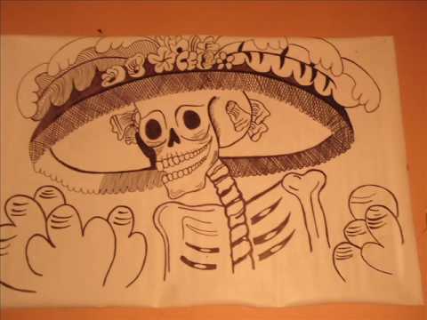 la catrina dibujo(fotos) dodecameron tijuana - YouTube