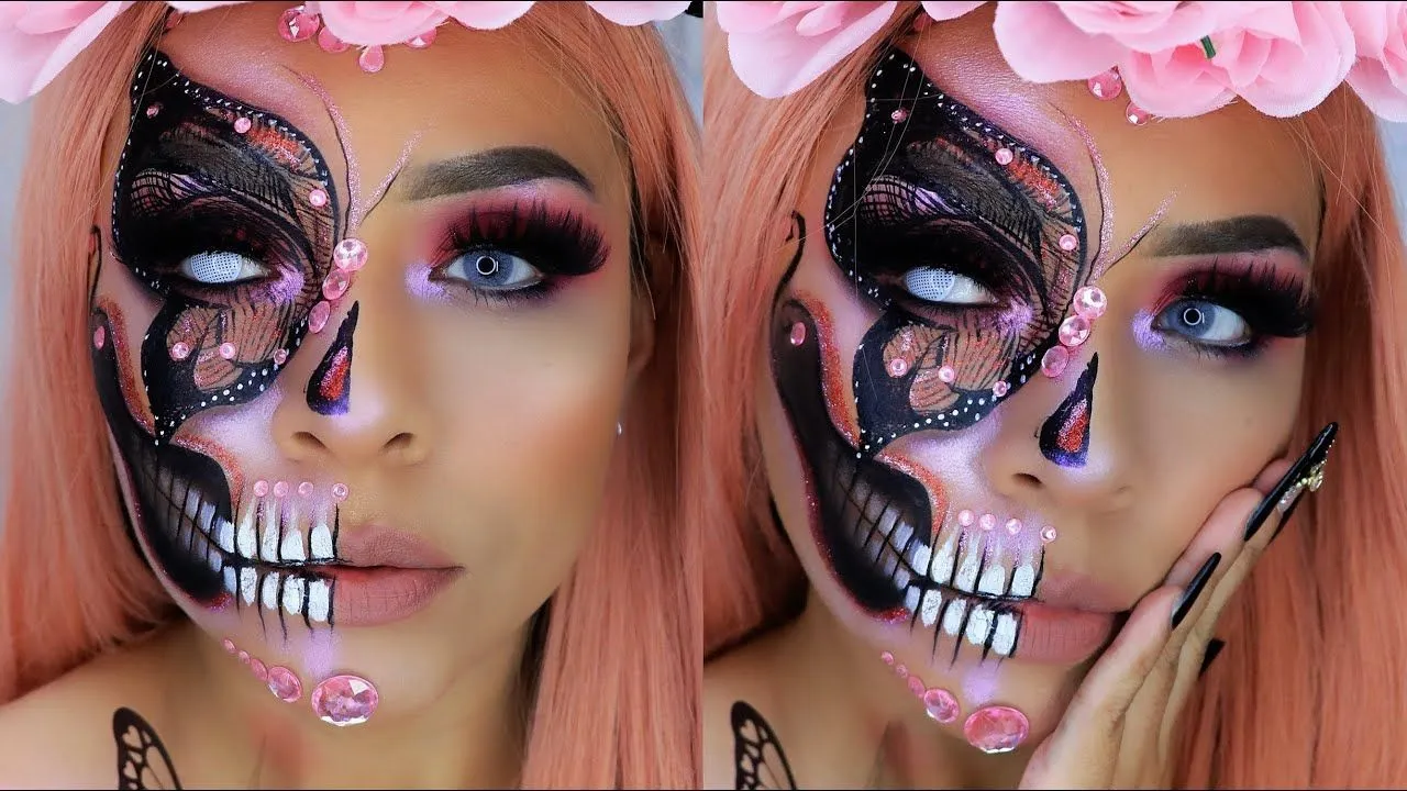 CATRINA MARIPOSA -HALLOWEEN MAKEUP - YouTube