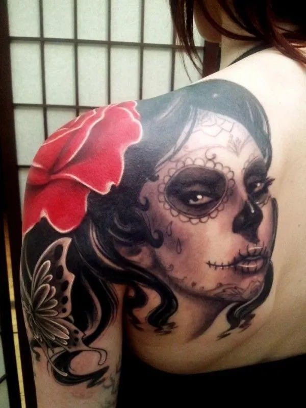 Imagenes de catrinas para tatuajes - Imagui