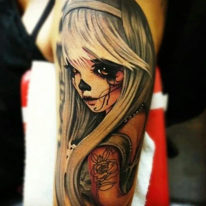 La Catrina tattoo. | Catrinas tattoos | Pinterest