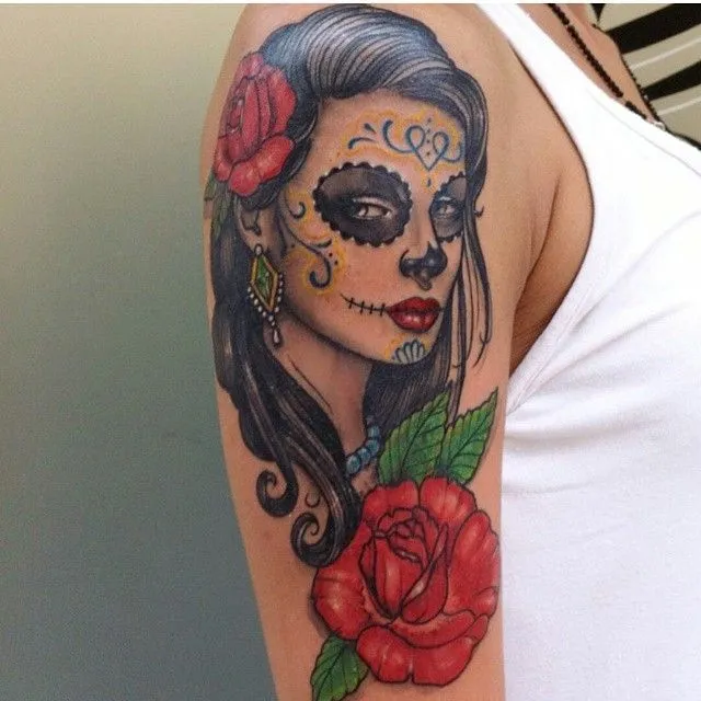 Catrina tattoo color - Imagui