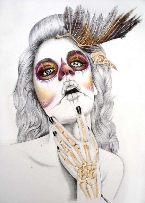 Catrinas de dibujo - Imagui