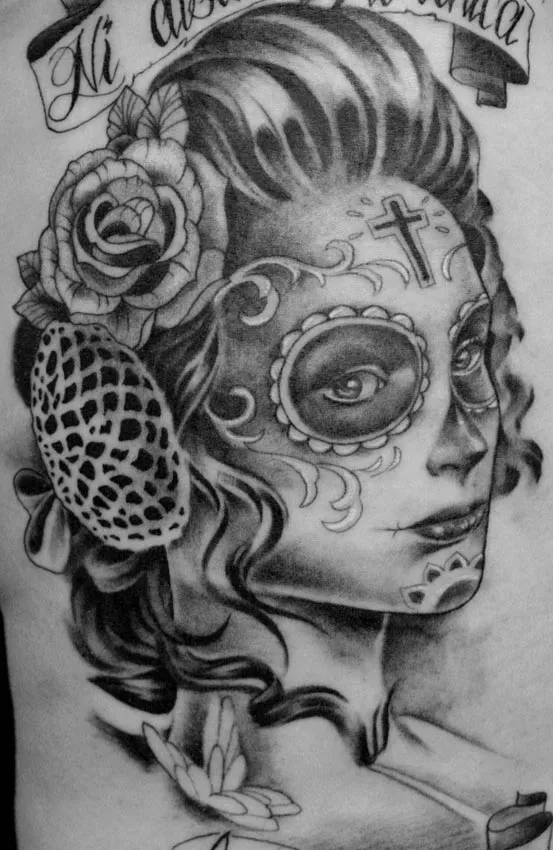 Catrinas para tatuar - Imagui