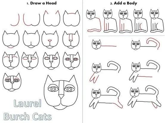 Cats, cats, cats al estilo de Laurel Burch | Con tus manitas Cats, cats, cats al estilo de Laurel Burch | Con tus manitas