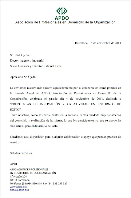 Rational Time: Carta de Agradecimiento de la Asociación de ... Rational Time: Carta de Agradecimiento de la Asociación de ...