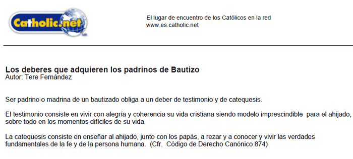 CdeA : Consultas & Respuestas: ¿Pueden haber dos padrinos o dos ... CdeA : Consultas & Respuestas: ¿Pueden haber dos padrinos o dos ...