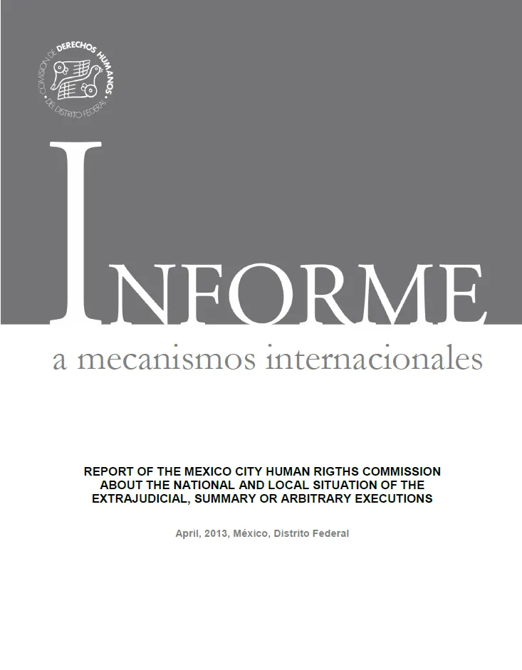 CDHDF entrega informe a Relator de la ONU para ejecuciones ...