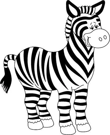 Cebras animadas para colorear - Imagui